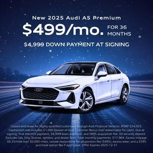 Front angle view of an Audi